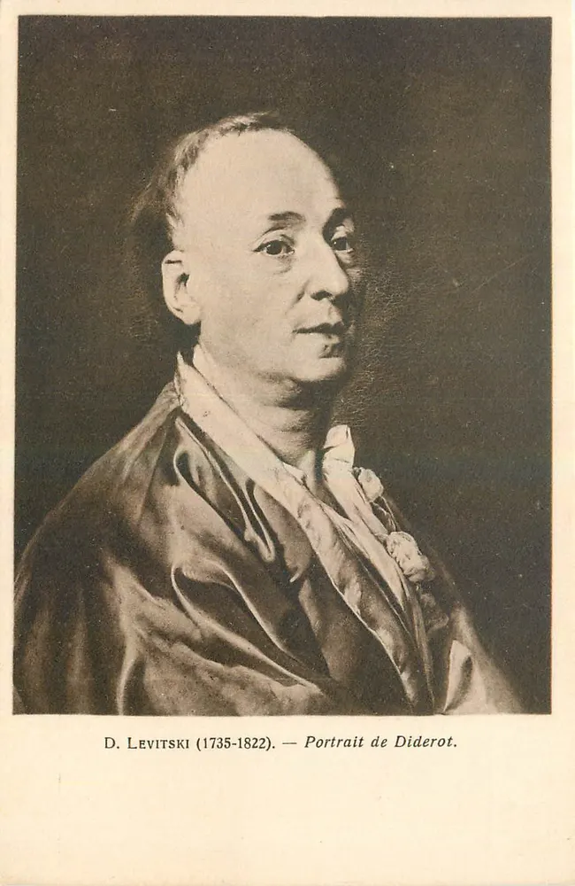 Retrato de Diderot — D. Levitski (1735-1822) — Edição Cidade de Genebra - Frente