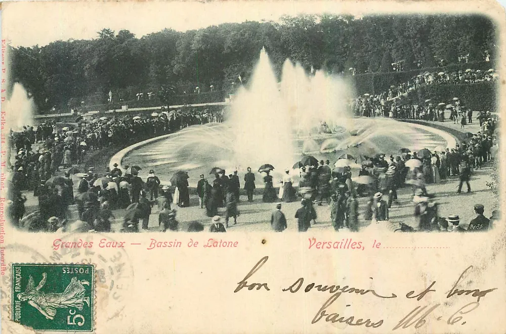 Versailles — Bassin de Latone — Grandes Eaux — Edição P.S.A.N. Kebba - Frente