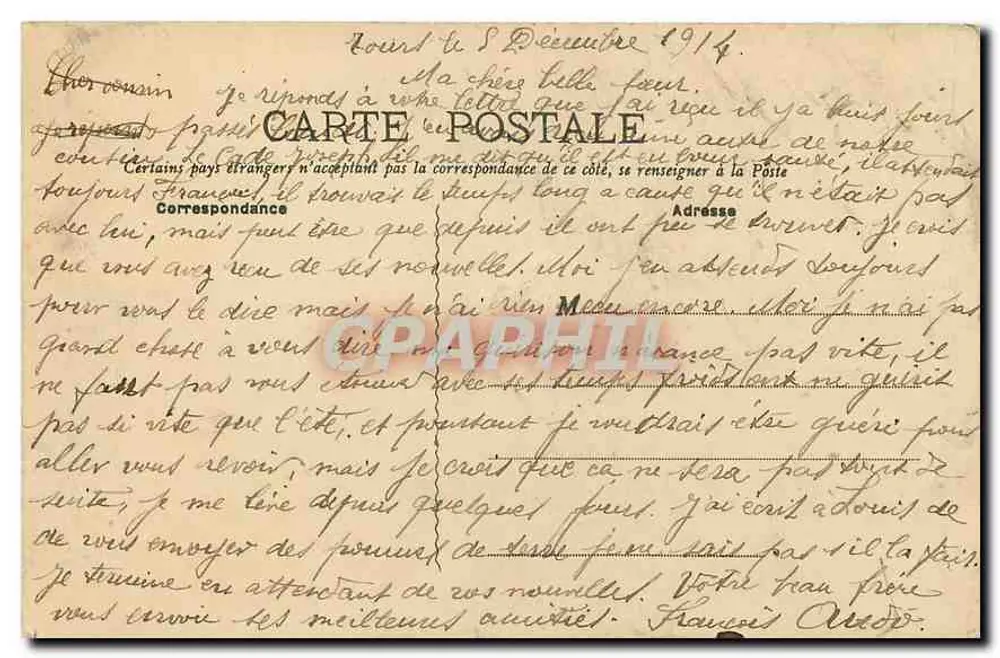 Tours — Teatro — Edição Petit, Tours - Verso
