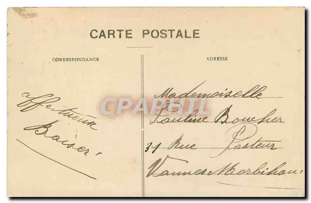 Grande Trappe — O Mosteiro, visto do Nordeste — Nova Coleção de M. Sénard (1910) - Verso