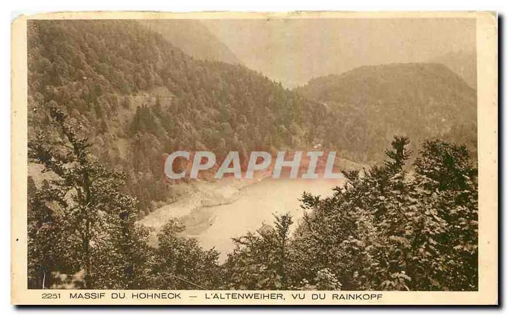 Massiv des Hohneck — L'Altenweiher von Rainkopf aus gesehen — Verlag BRAUN & Cie, Dornach, Nr. 2251 - Vorderseite