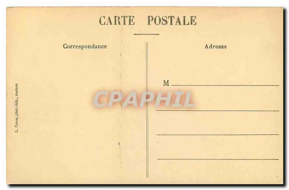 Amiens - Cathédrale - Portail central (côté droit) — L. Caron, phot. 24dit, Amiens - Verso