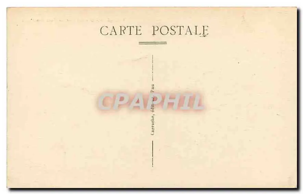 Pau - O Lago do Parc Beaumont — C.C. 62 — editor Carrachy, Pau - Verso