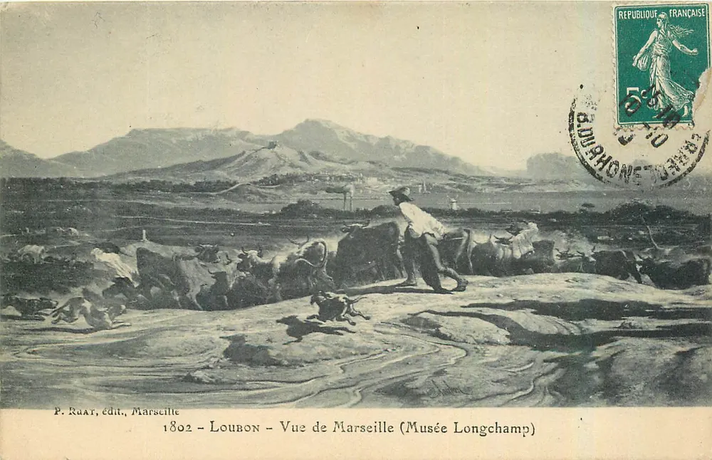 Loubon - Vista de Marselha (Museu Longchamp) — P. Ruat, editor, Marselha — n° 1802 - Frente