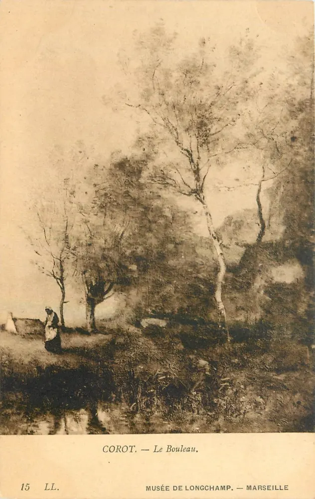 Corot — O Bétulo — Museu de Longchamp — Marselha - Frente