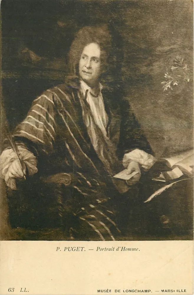 P. Puget — Portrait d'Homme — Musée de Longchamp — Marseille - Recto