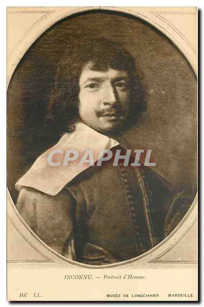 Portrait d'Homme — Inconnu — Musée de Longchamp, Marseille - Recto