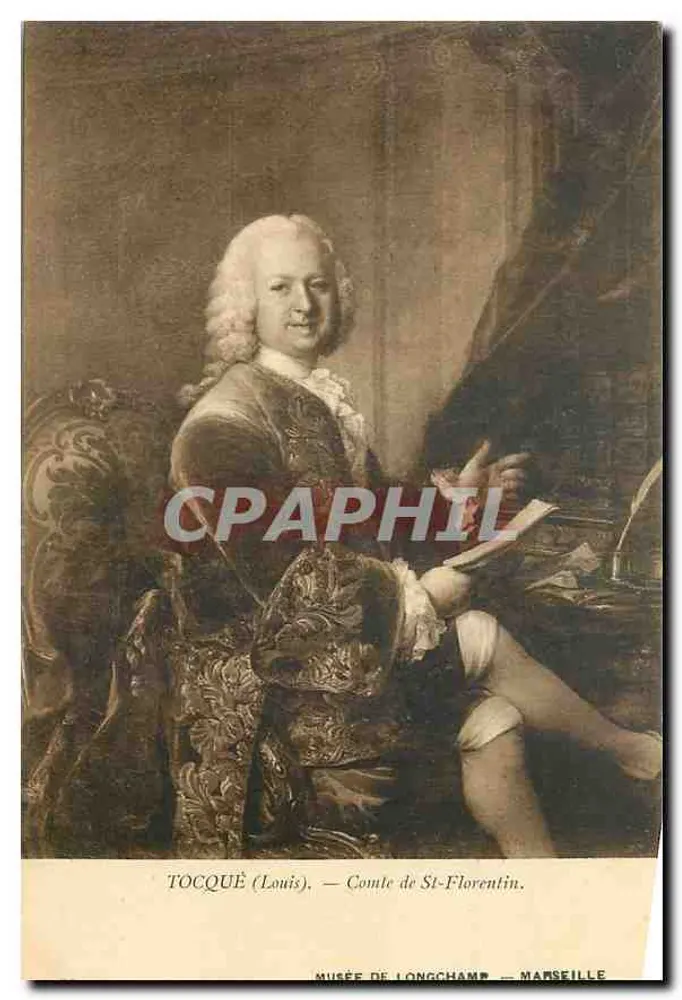 Retrato de Tocquè (Louis), Conde de St-Florentin — Museu de Longchamp — Marselha - Frente