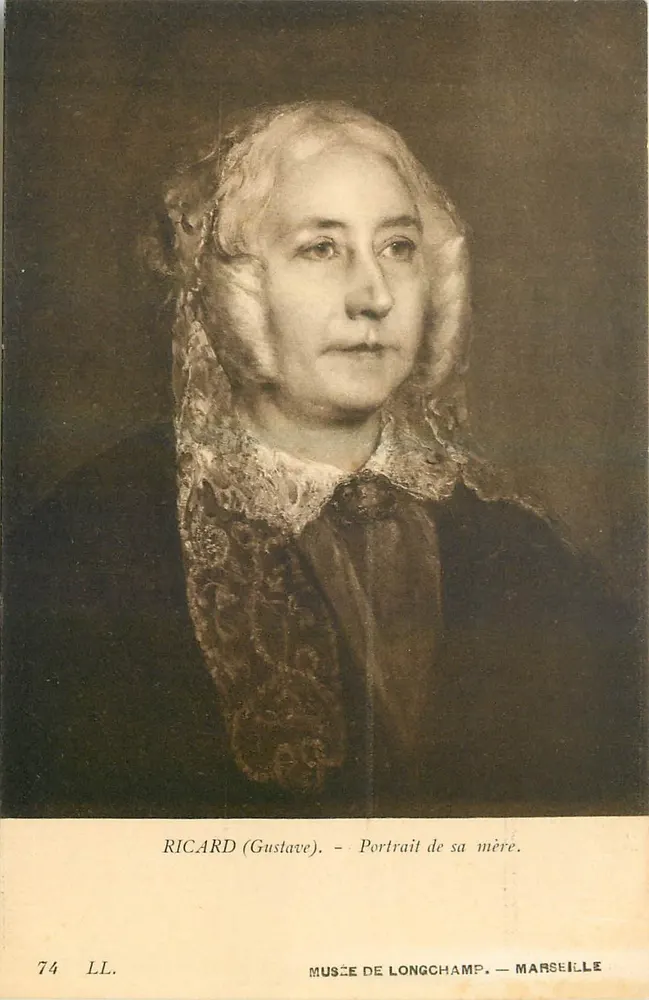 Portrait de sa mère — Gustave Ricard — Musée de Longchamp, Marseille - Recto