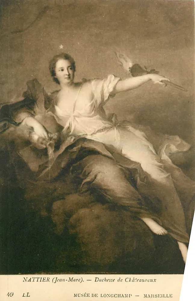 Porträt der Herzogin von Châteauroux — Nattier (Jean-Marc) — Musée de Longchamp — Marseille - Vorderseite