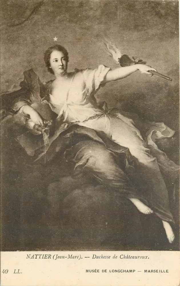 Duchesse de Châteauroux — Portrait par Nattier — Musée de Longchamp, Marseille - Recto