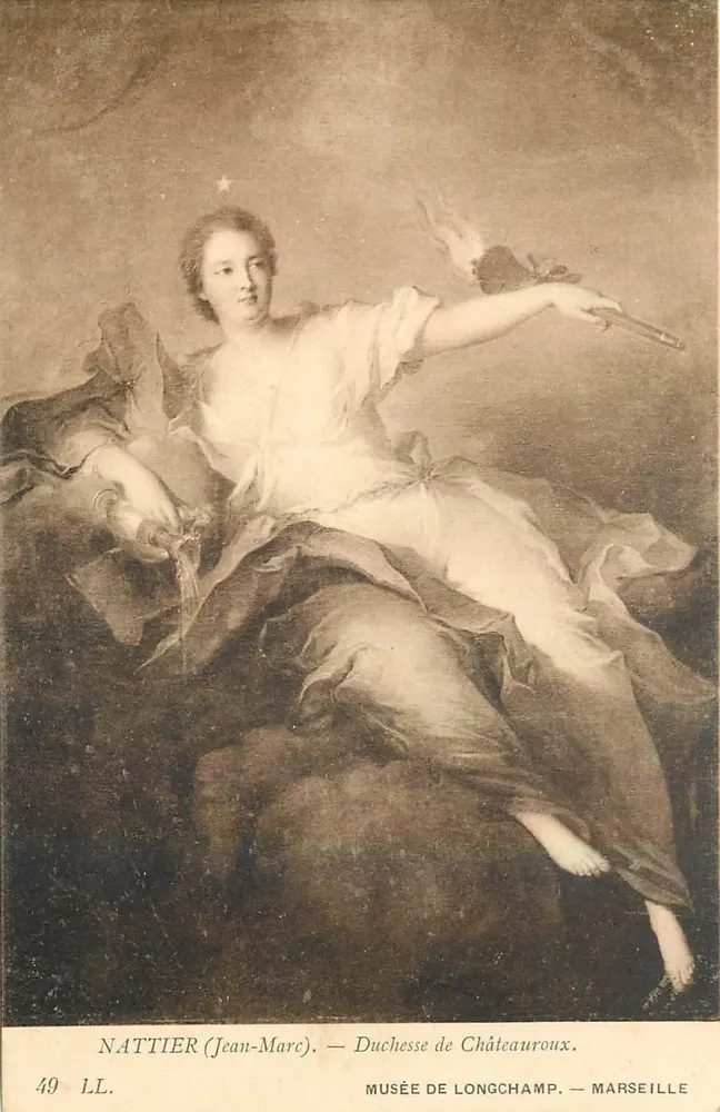 Herzogin von Châteauroux — Portrait von Nattier — Musée de Longchamp, Marseille - Vorderseite