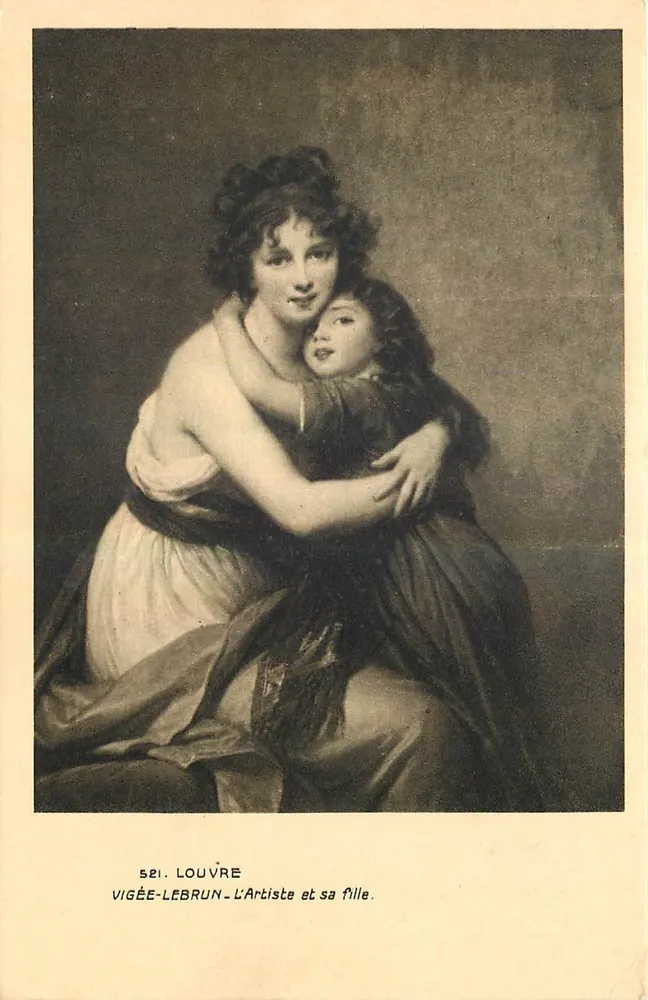 Vigée-Lebrun — Die Künstlerin und ihre Tochter — Ausgabe der Nationalmuseen, Nr. 521 - Vorderseite