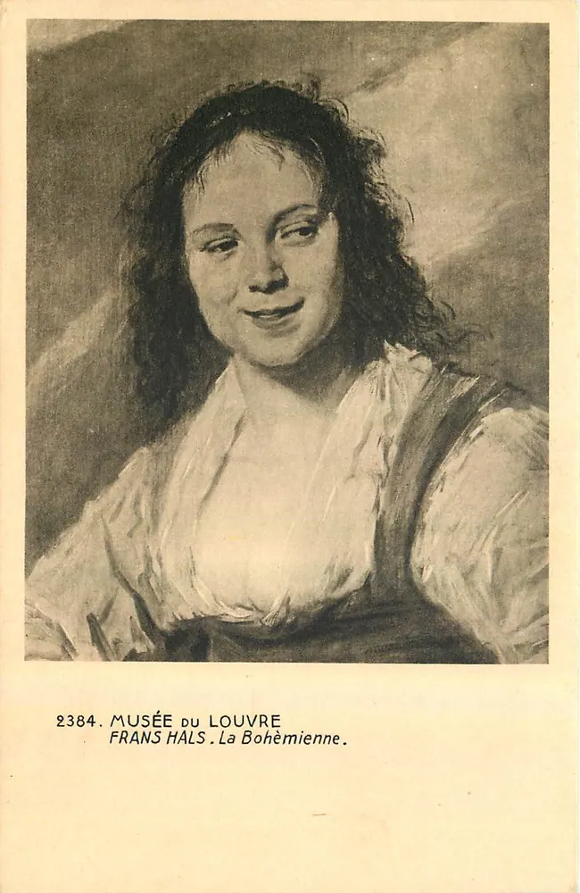 A Bohêmia — obra de Frans Hals — Museu do Louvre, n° 2384 - Frente