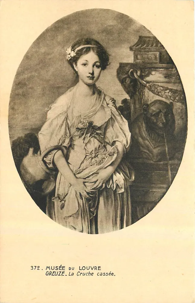 A Jarra Quebrada — Greuze — Museu do Louvre, n°372 - Frente