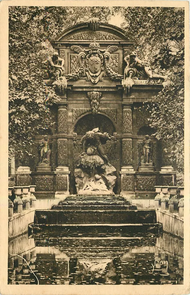 Fontaine Médicis — Jardin du Luxembourg — Les Éditions d'Art YVC - Vorderseite