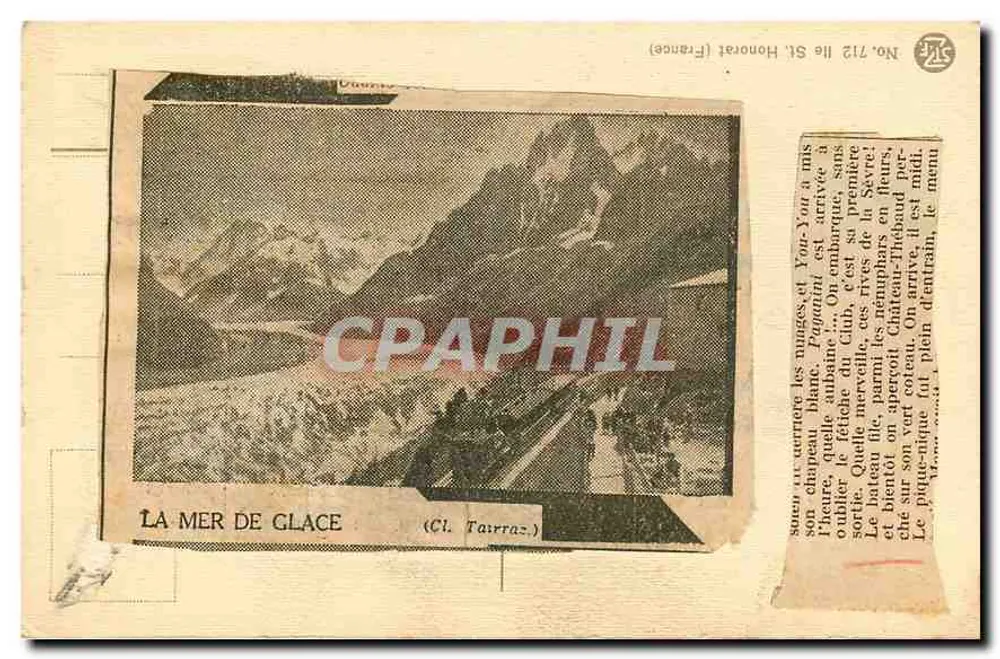बर्फ की सागर — (क्ल. टेयर्राज) — प्रकाशक : क्रमांक 712, सेंट हॉनोराट (फ्रांस) - पीछे