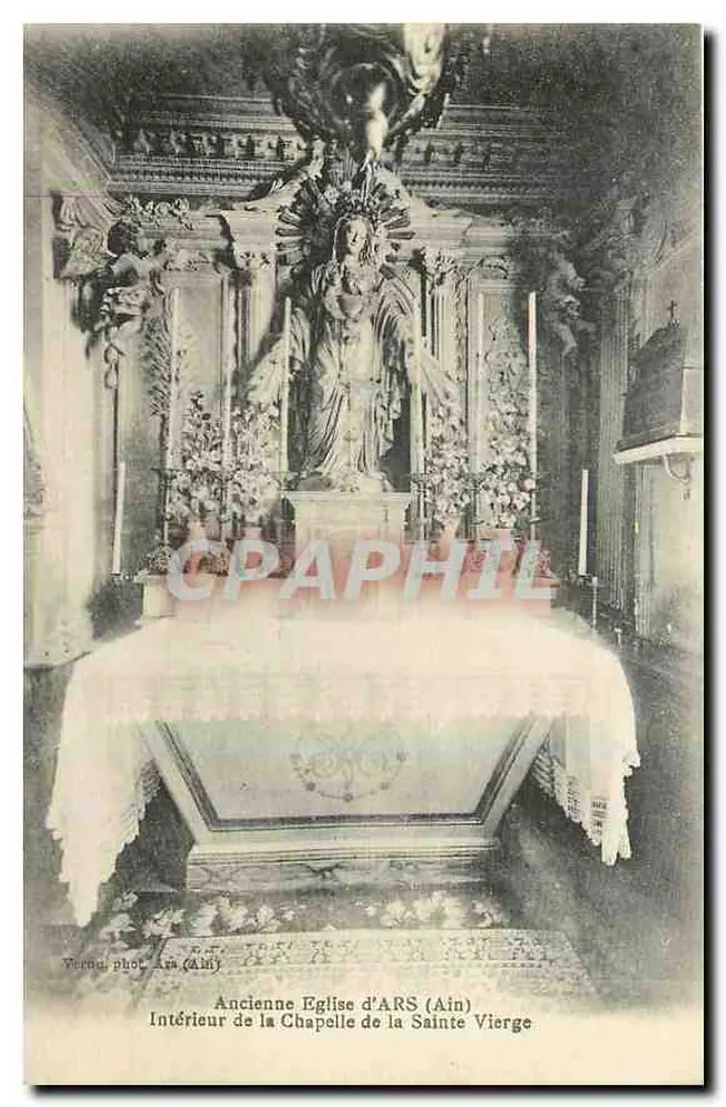 Innenansicht der Kapelle der Heiligen Jungfrau — Ehemalige Kirche von ARS (Ain) — Verrou phot. Ain (Ain) - Vorderseite