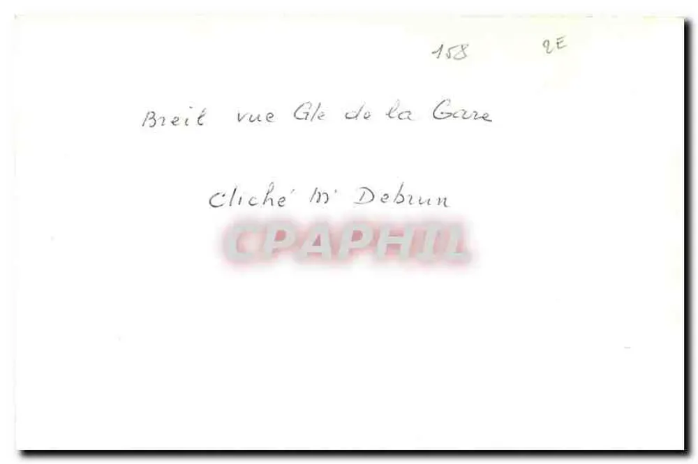 Brecil — Vue de la gare — Cliché M. Debrun - Verso