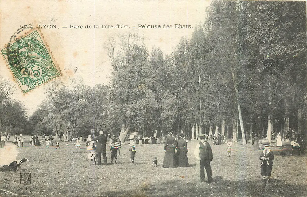 LYON — Parc de la Tête-d'Or — Pelouse des Ébats — n° 5424 - Vorderseite