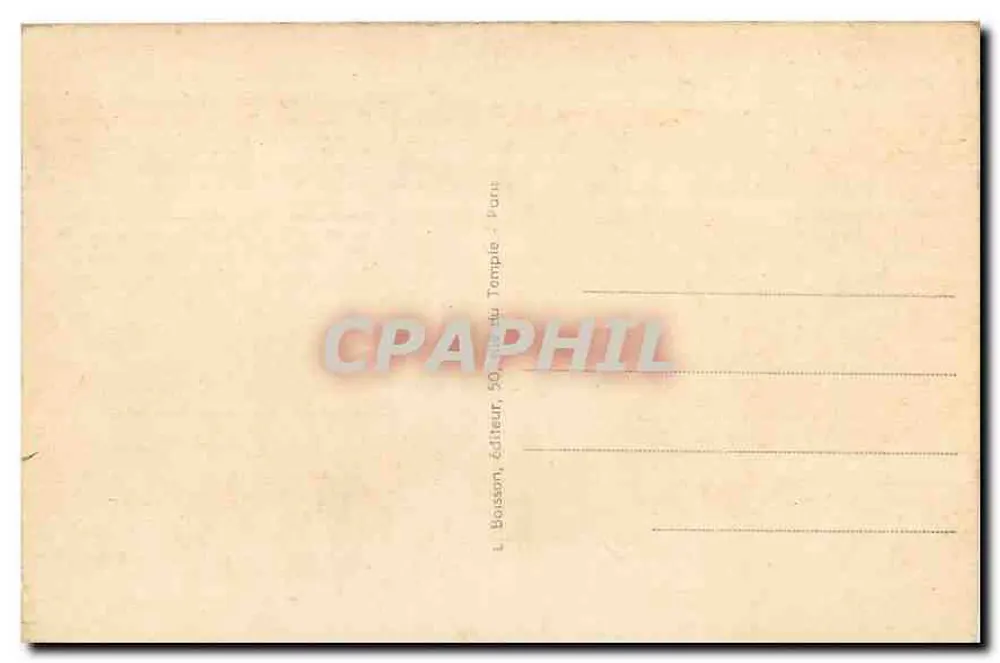 Nossa Senhora de Paris — Catedral — L. Bosson, editor, 50, rue du Temple, Paris - Verso