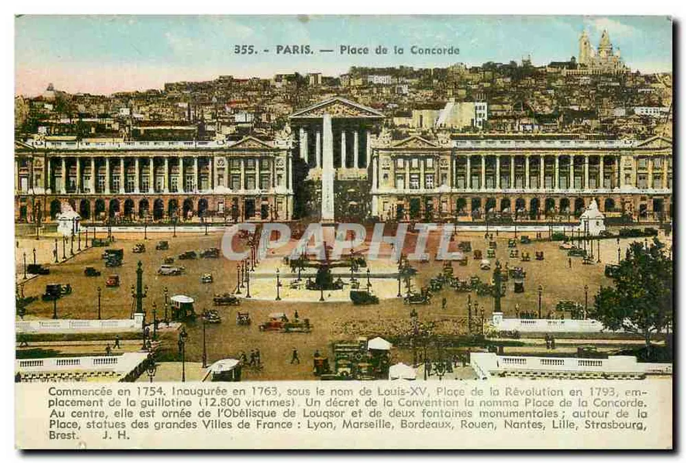 Paris — Place de la Concorde — L. Bosson, editor, 5 rue du Temple - Paris - Frente