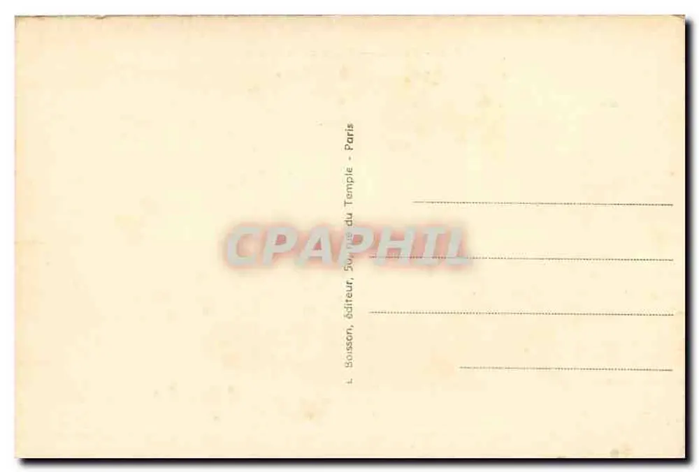 Paris — Place de la Concorde — L. Bosson, editor, 5 rue du Temple - Paris - Verso