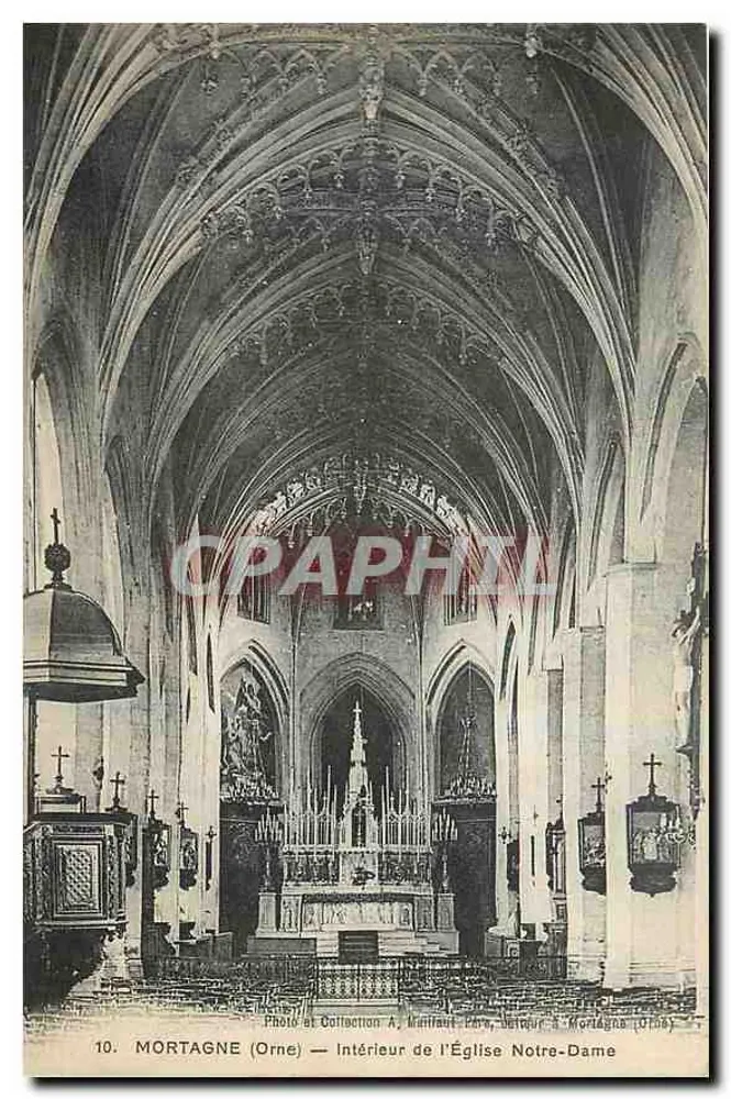 Mortagne (Orne) — Intérieur de l'Église Notre-Dame — Photo et Collection A. Manfrate, Delégué à Mortagne (Orne) - Recto