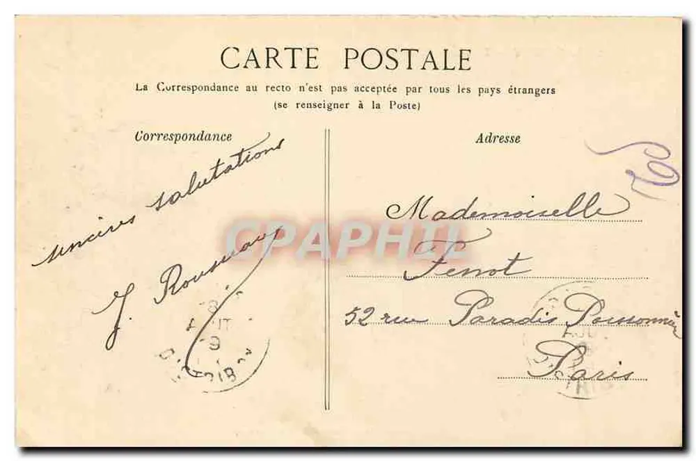 Surgy — Rochas de Basseville — E. Goulet, Lib. Editora, Chameyrat - Verso