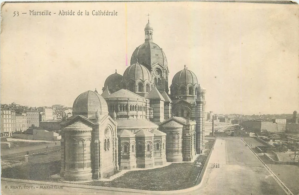 Marseille — Absydę katedry — P. Ruat, Wydawca — Marseille - Awers