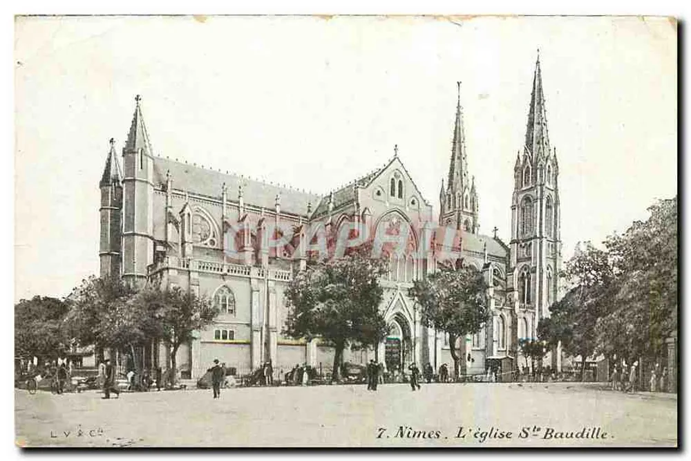 Nîmes. A Igreja de Santa Baudilla — editor LV & Cie, n°7 - Frente