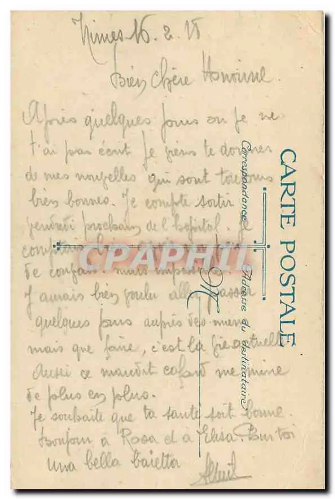Nîmes. A Igreja de Santa Baudilla — editor LV & Cie, n°7 - Verso