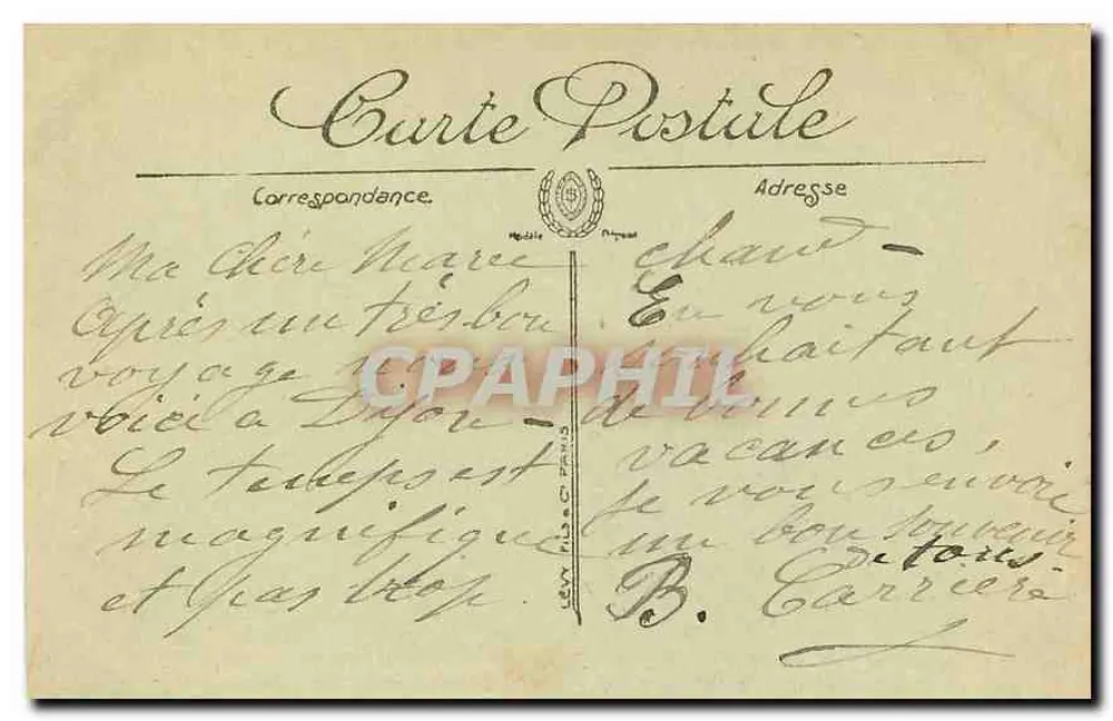 Dijon — Der Jacquemart der Notre-Dame und das Apsis der Sainte-Bénigne — LL. - Rückseite