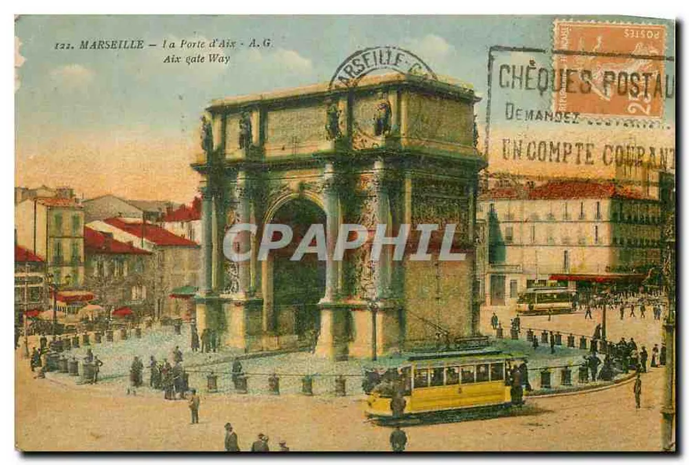 Marselha — A Porta de Aix — A.G. — n°132 - Frente