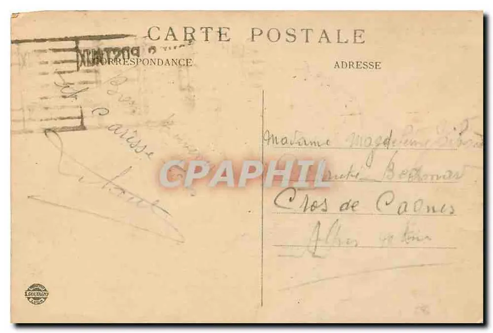 Marselha — A Porta de Aix — A.G. — n°132 - Verso