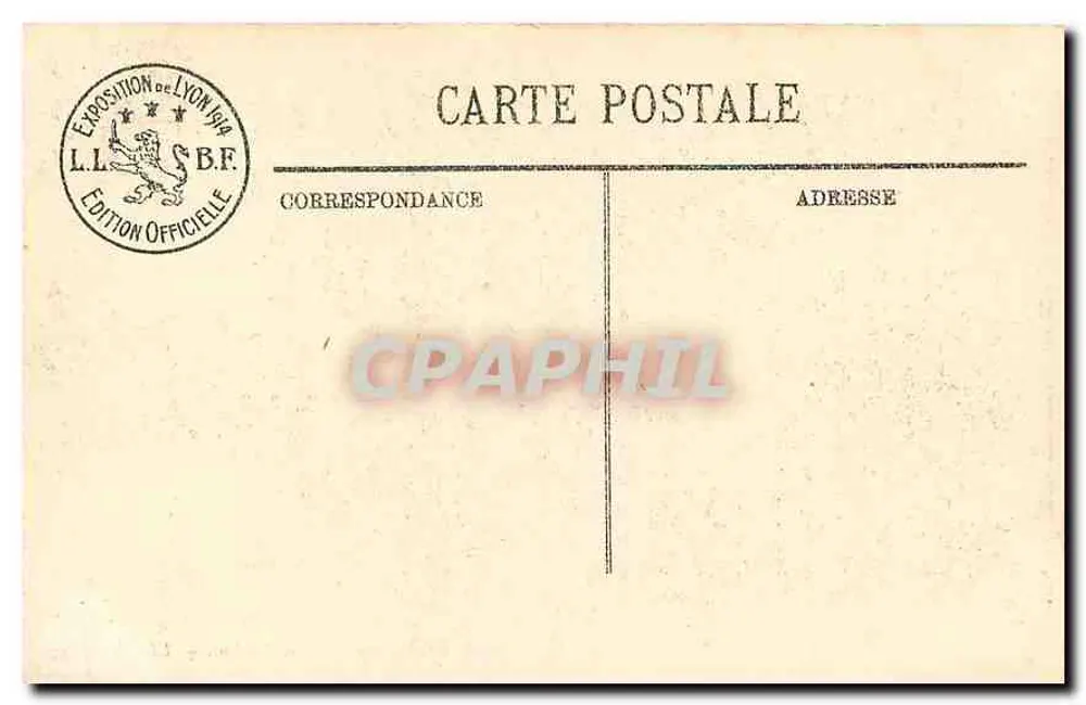 LYON — Exposition Internationale 1914 — Avenue des Nations — LL. Édition officielle - Verso