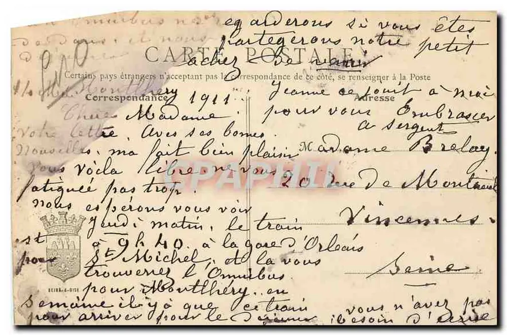 लौर्मोइ - लॉंगपॉंट - 1908 में किला - ऑर्ज के संस्करण, ए. थेवेनेट, सैविनी - पीछे