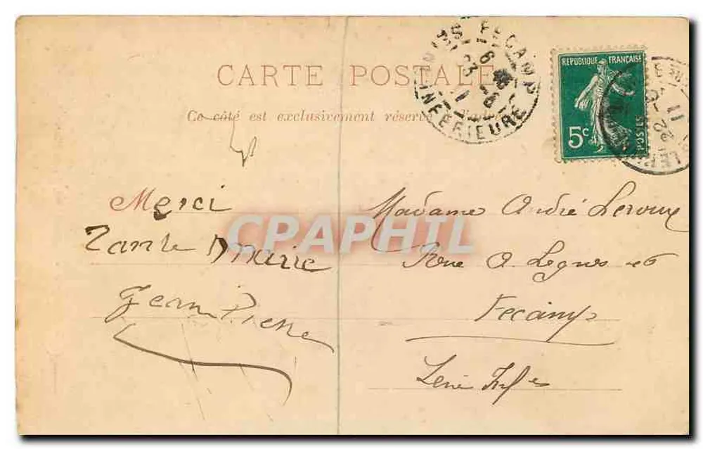 Étampes — Notre-Dame, zijdepoort — P. Marmuse, Parijs, n°15 - Achterkant