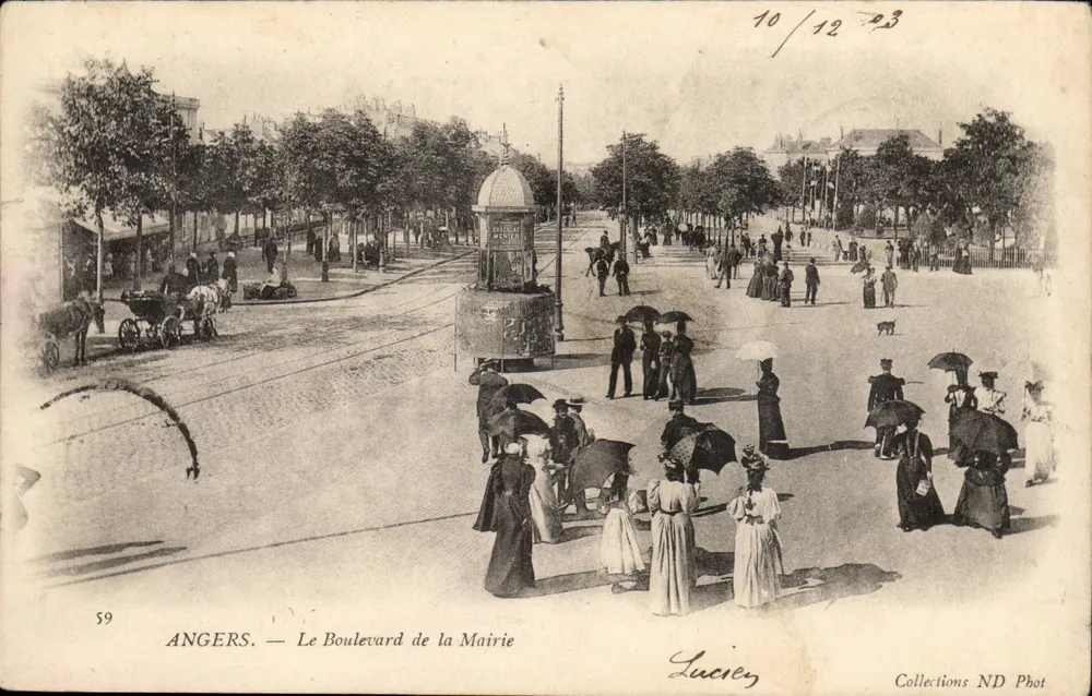 Angers — O Boulevard da Prefeitura — Luciey, Coleções ND Phot, n°59 - Frente