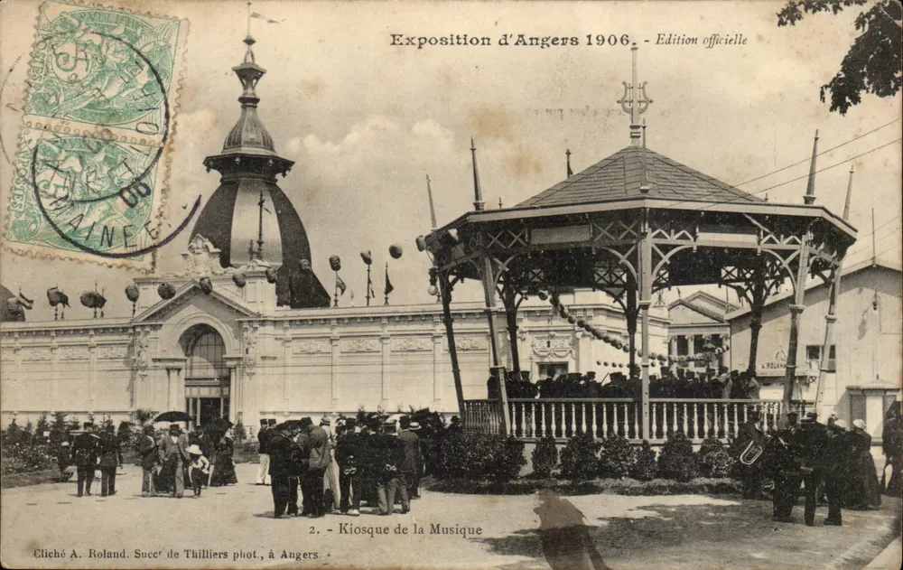 Exposição de Angers 1906 — Kiosque da Música — Edição oficial, Cliché A. Roland Sucer de Thilliers - Frente