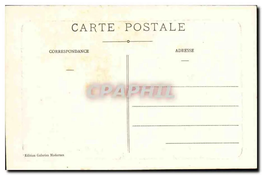 Gauvernies (H.-Pyr.) - A Chegada dos Rebanhos — Editor Galeries Modernes, n°38 - Verso