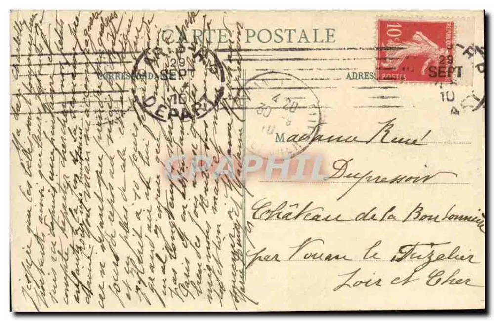 Überschwemmung in Paris — Avenue Ledru-Rollin — Denhove, Liancourt - Rückseite