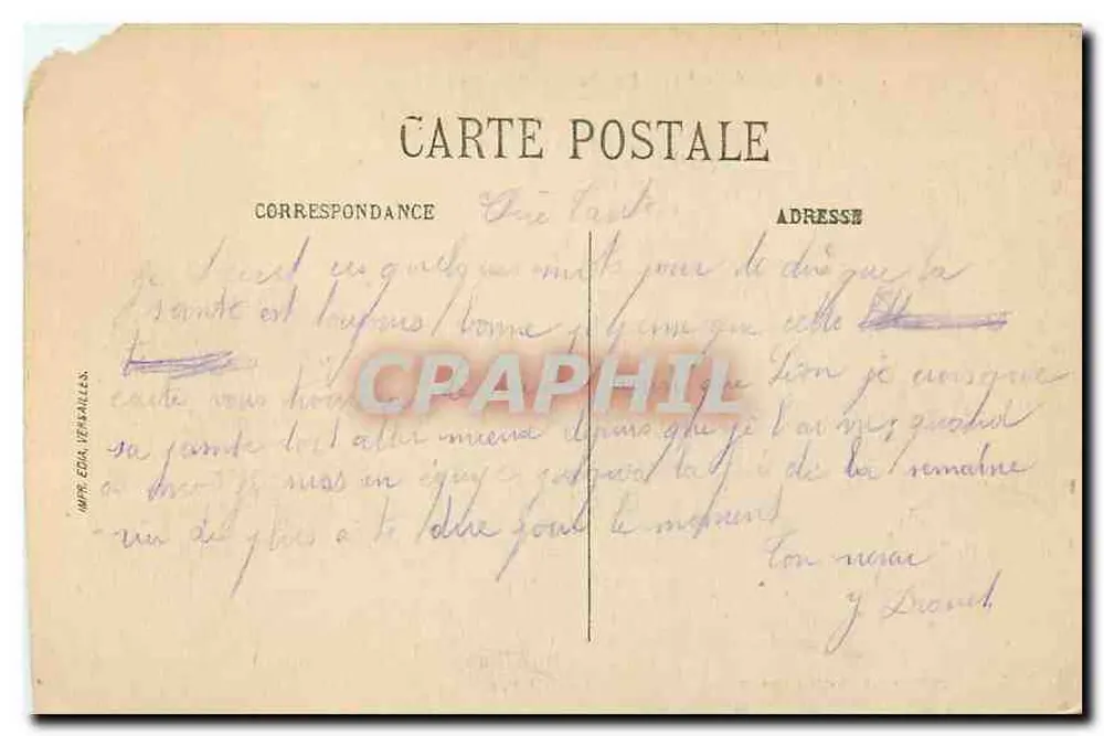 La Ferté-Alais — La Passecelle over de Essonne — foto Palletier, Le Céreux - Achterkant