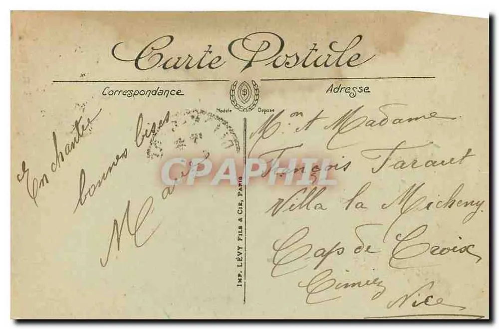 Diuon — A Igreja de Santa Bénigne — Imp. Lévy Fils em Dijon, n°10 - Verso