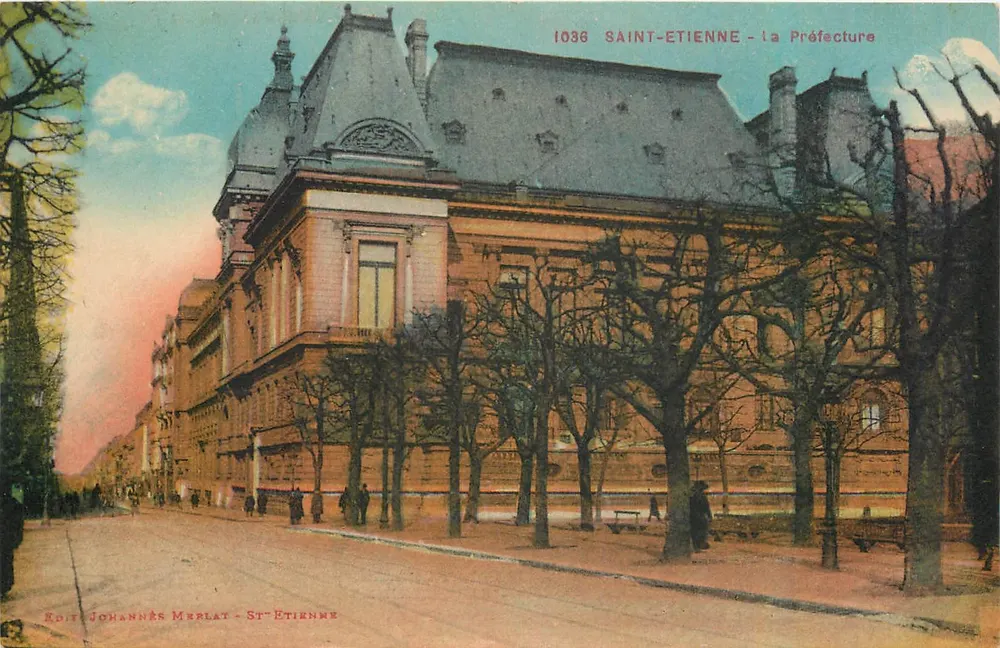Saint-Étienne - A Prefeitura — editor Johannes Merlat, n° 1036 - Frente