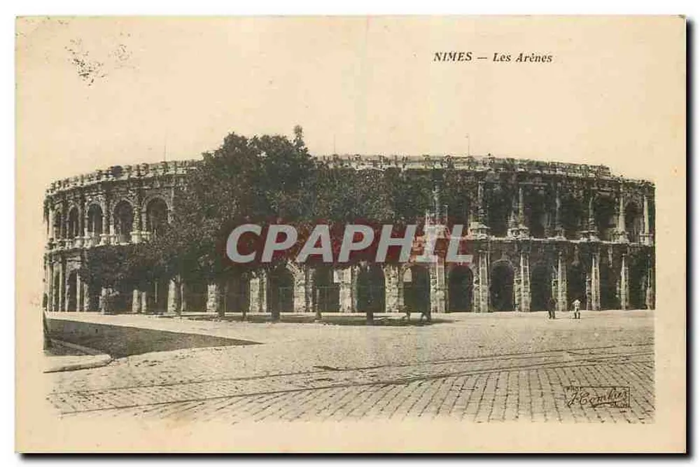 Nîmes — Les Arènes — editor L. B. Comblies - Frente