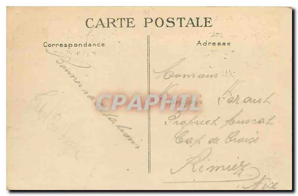 Deauville — Os Banhos — A Praia Florida — G. F., Le Havre - Verso