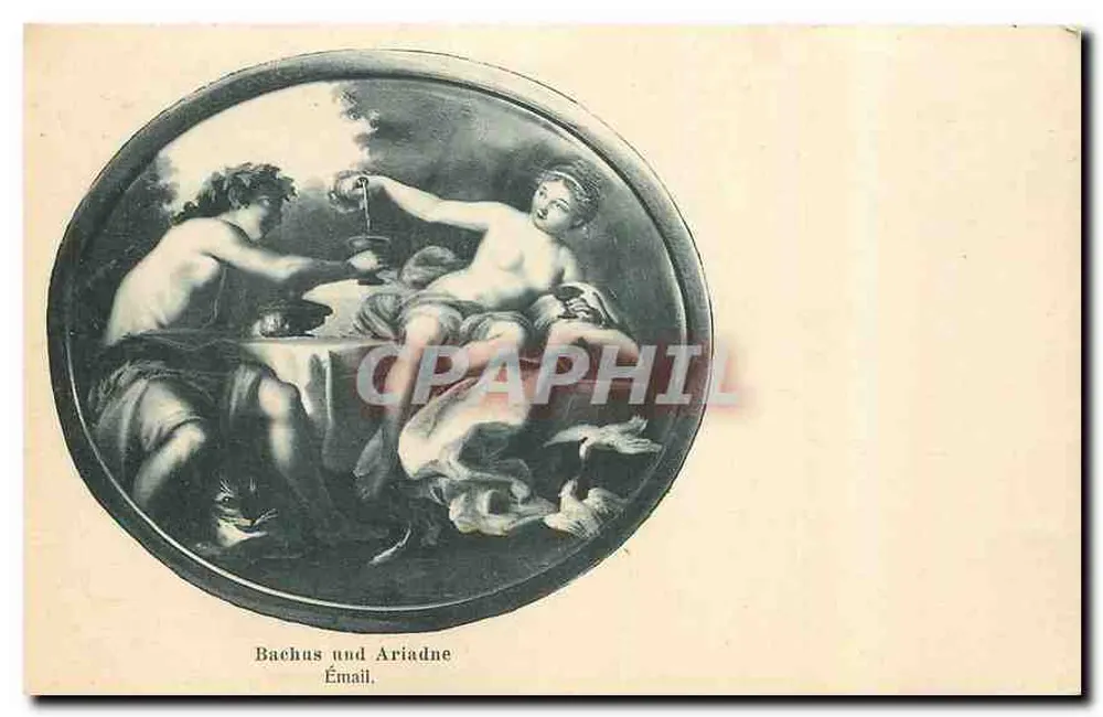Bacchus e Ariadne — Émail — editor: Vöning & Lichtscheu & Kühne, Hamburgo - Frente