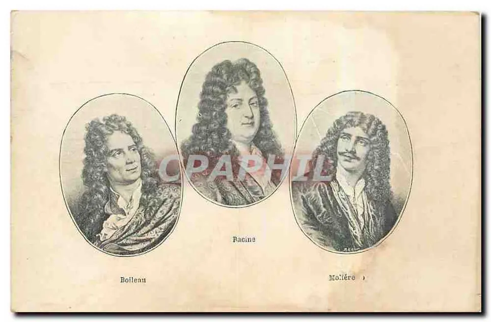 Boileau, Racine, Molière — Drie grote Franse auteurs — Uitgever: Le Hattin - Voorkant