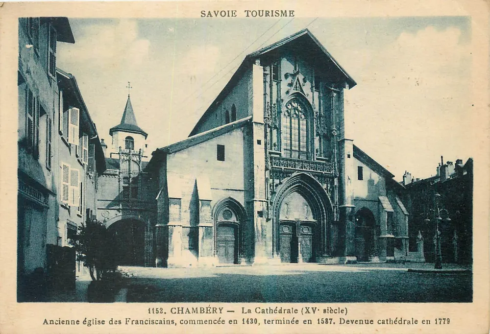 Chambéry — Ansicht der Kathedrale (15. Jahrhundert) — Savoie Tourism - Vorderseite